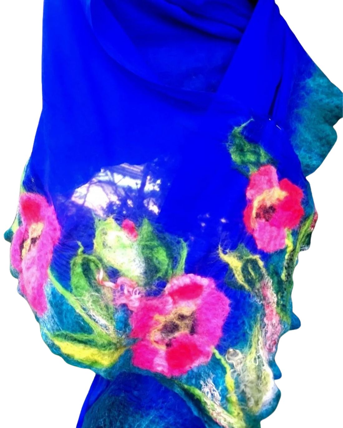 Eșarfă (mătase-lana) - îmbrăcăminte și modă - eșarfe, pălării, fularuri - eșarfe - Artynos.ro