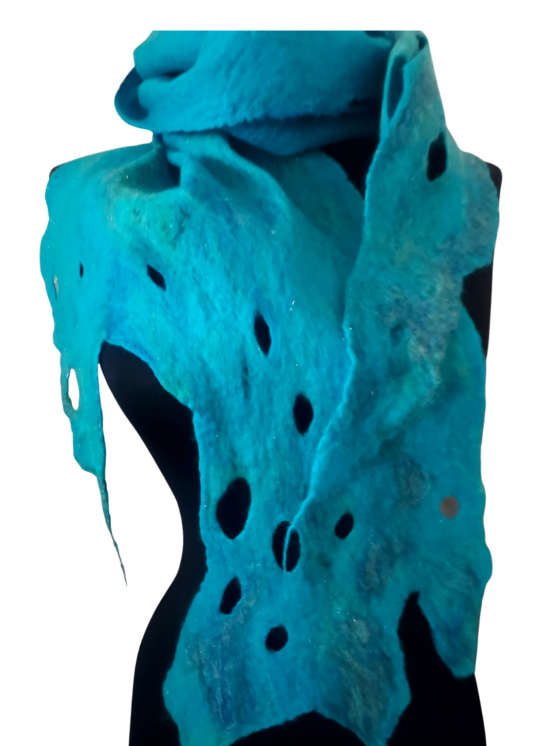 Eșarfă de mătase naturala împaslita  - îmbrăcăminte și modă - eșarfe, pălării, fularuri - șal, eșarfă de cap - Artynos.ro