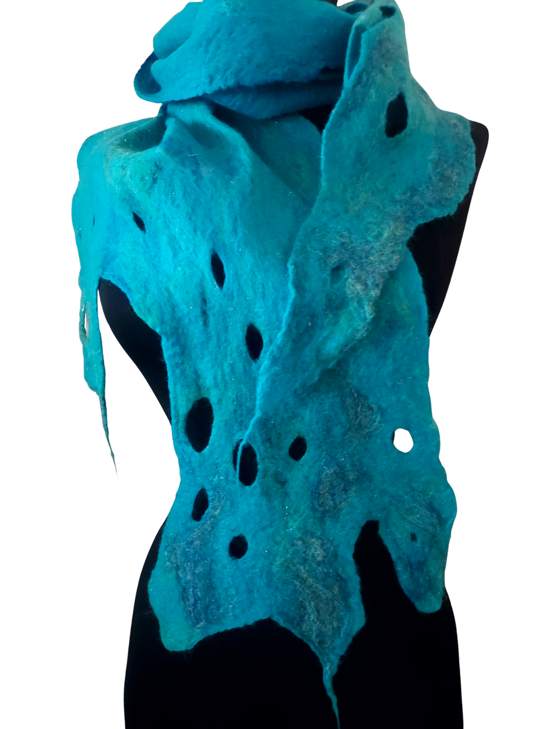 Eșarfă de mătase naturala împaslita  - îmbrăcăminte și modă - eșarfe, pălării, fularuri - șal, eșarfă de cap - Artynos.ro