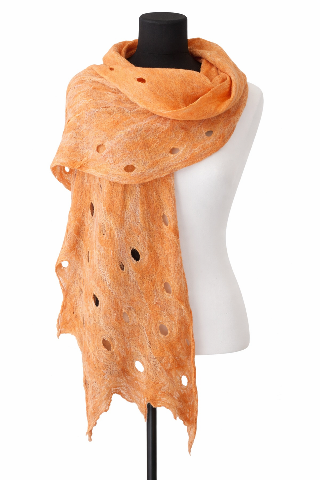 Eșarfă de mătase naturala împaslita  - îmbrăcăminte și modă - eșarfe, pălării, fularuri - șal, eșarfă de cap - Artynos.ro