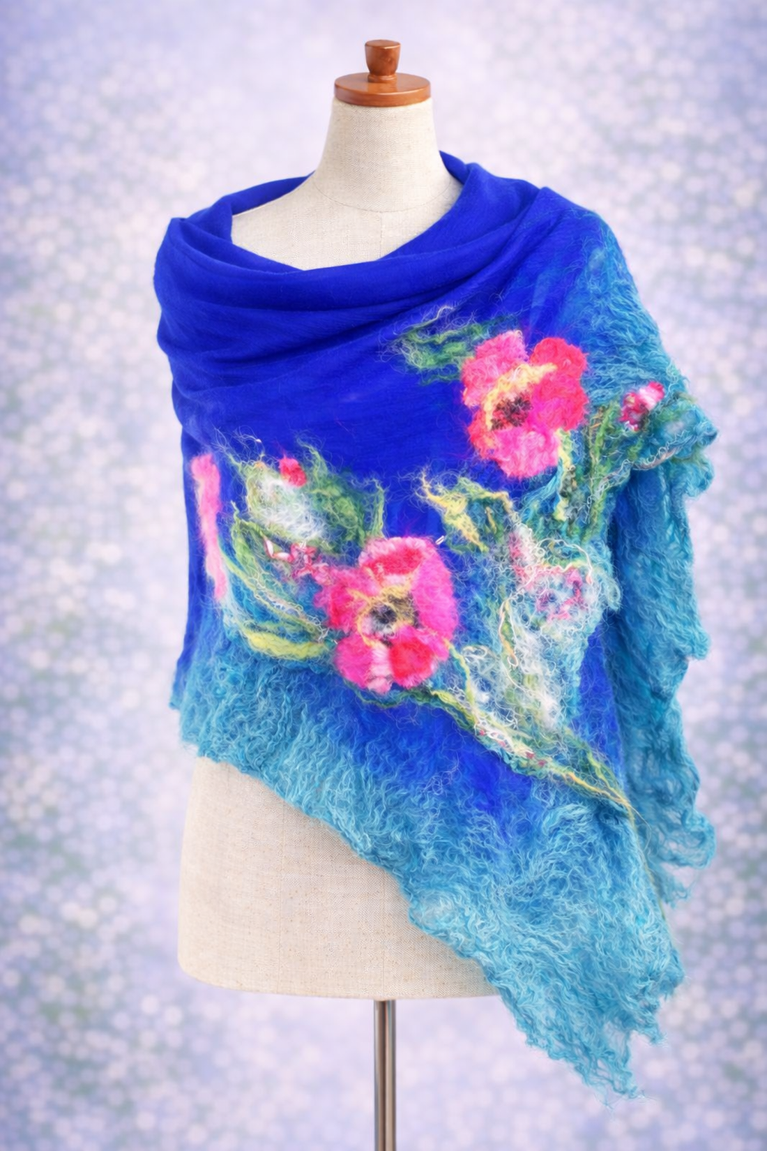 Eșarfă (mătase-lana) - îmbrăcăminte și modă - eșarfe, pălării, fularuri - eșarfe - Artynos.ro