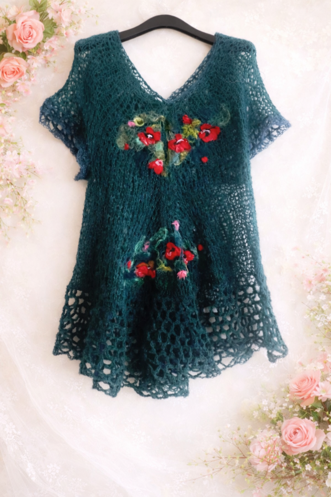 Tunica tricotata și impaslita  - îmbrăcăminte și modă - haine damă - tunică - Artynos.ro