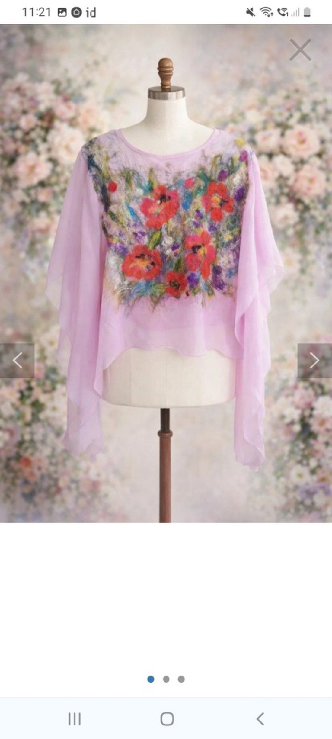 Flori de câmp  - îmbrăcăminte și modă - haine damă - poncho - Artynos.ro