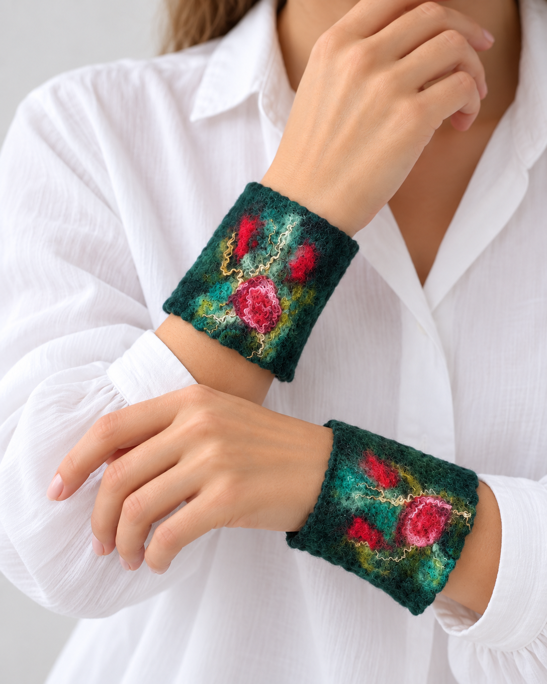 Manșete impaslite  - accesorii nuntă - bijuterii mireasă - manșete nuntă și ace de cravată - Artynos.ro