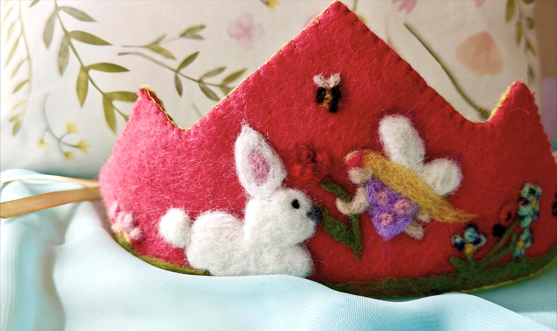 Coronita din fetru - îmbrăcăminte și modă - accesorii păr - accesorii de păr - Artynos.ro