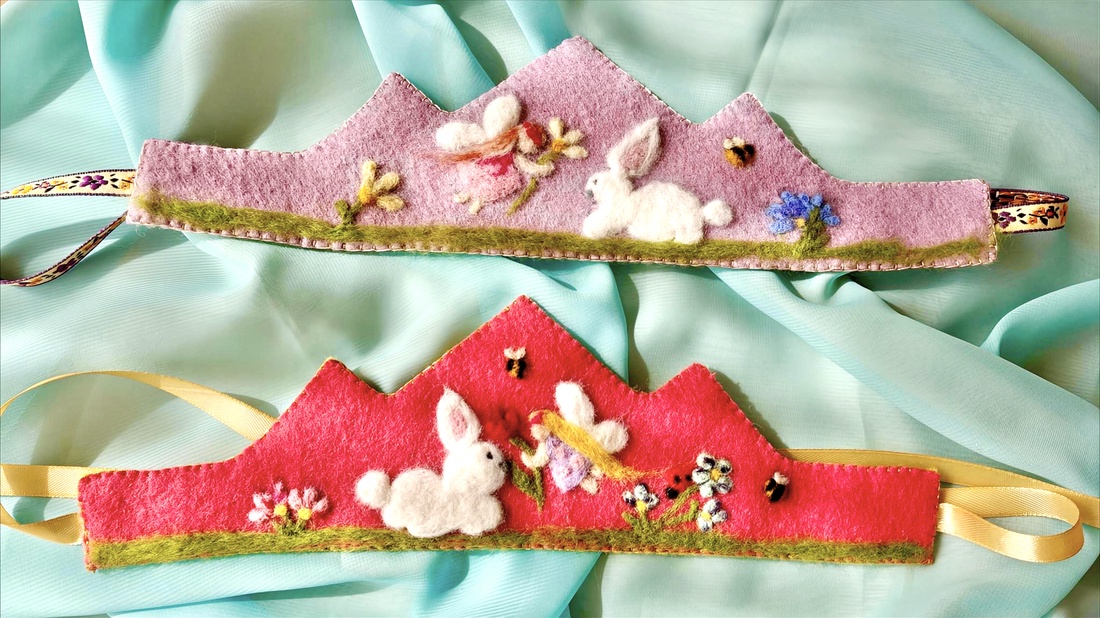 Coronita din fetru - îmbrăcăminte și modă - accesorii păr - accesorii de păr - Artynos.ro