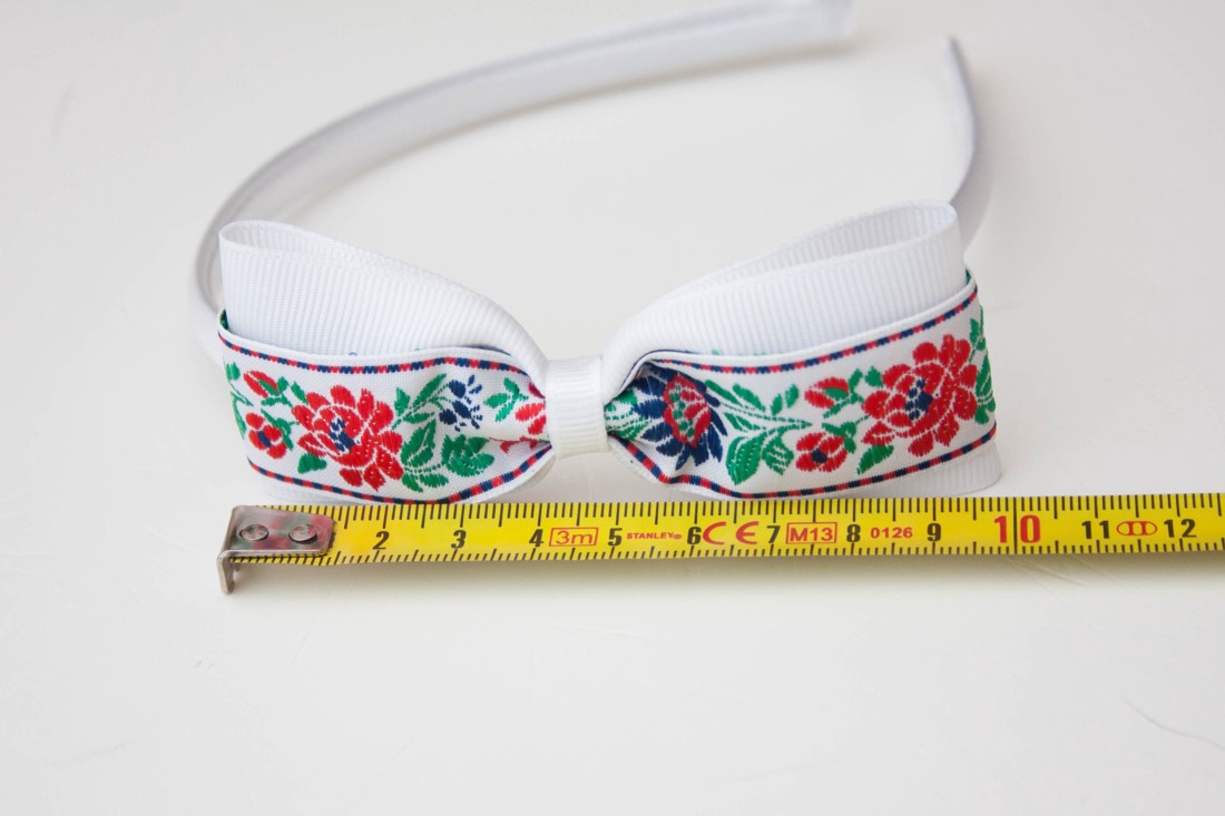 Bentiță de păr cu model floral cu model floral - Alb - - Artynos.ro Bentiță de păr cu model floral cu model floral - Alb - - Artynos.ro