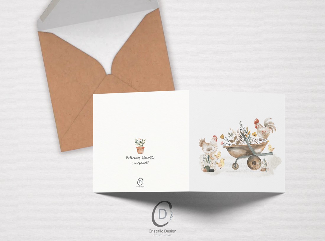 Carte poștală de Paște, felicitare de primăvară, card cadou - - Artynos.ro Carte poștală de Paște, felicitare de primăvară, card cadou - - Artynos.ro
