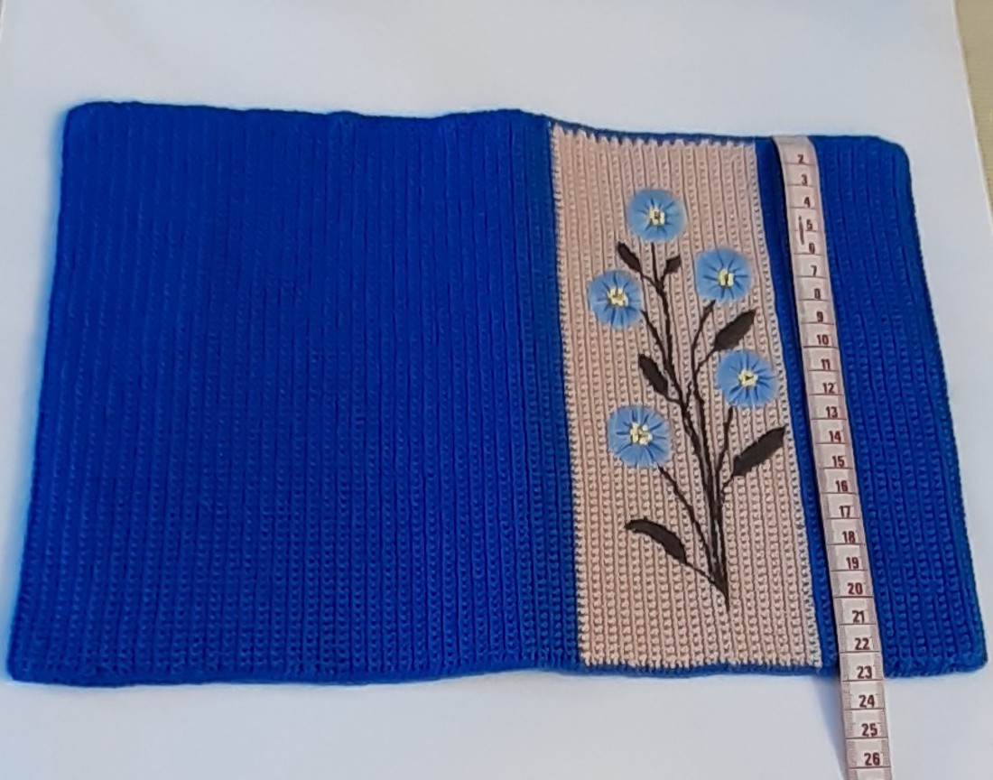 Croșetat și broderie carte capac set 100% microfibră acrilic fire carte capac + marcaj croșetat floare. -  - Artynos.ro