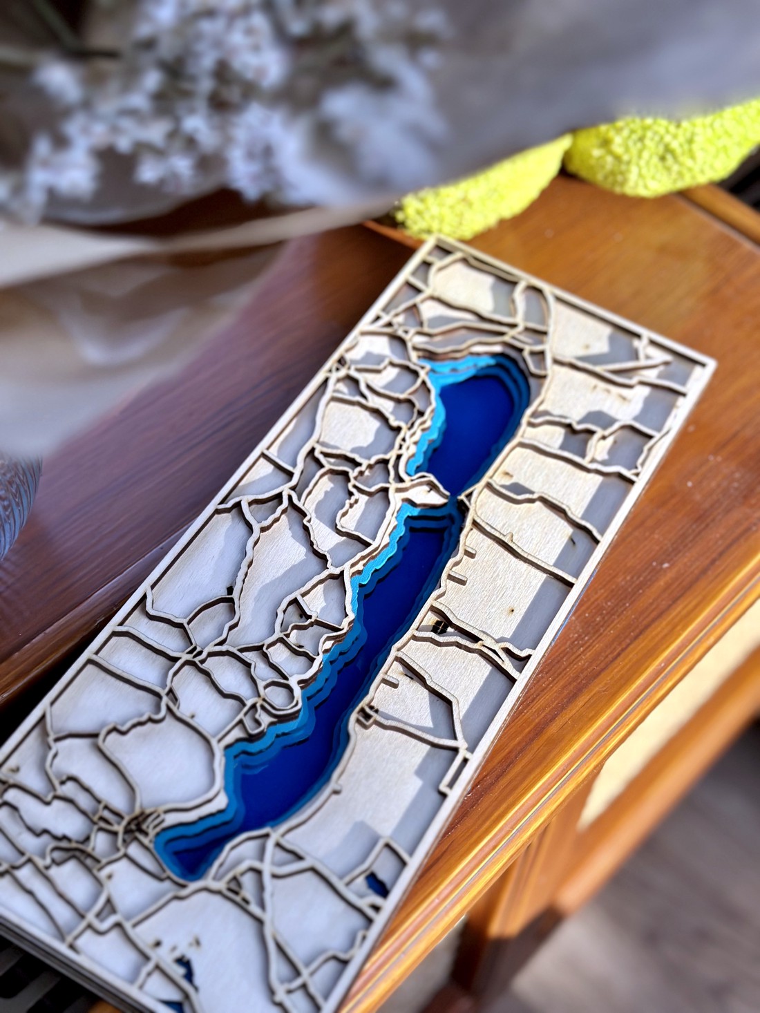 Hartă Balaton realizată din lemn - decorare cu laser - - Artynos.ro Hartă Balaton realizată din lemn - decorare cu laser - - Artynos.ro