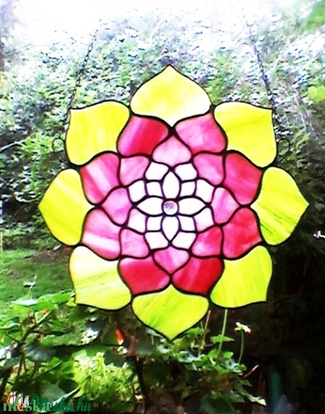 Mandala tiffany fereastră decor - casă & stil de viață - accesorii pentru decorat casa - decorațiuni cu tematică spirituală - mandala - Artynos.ro