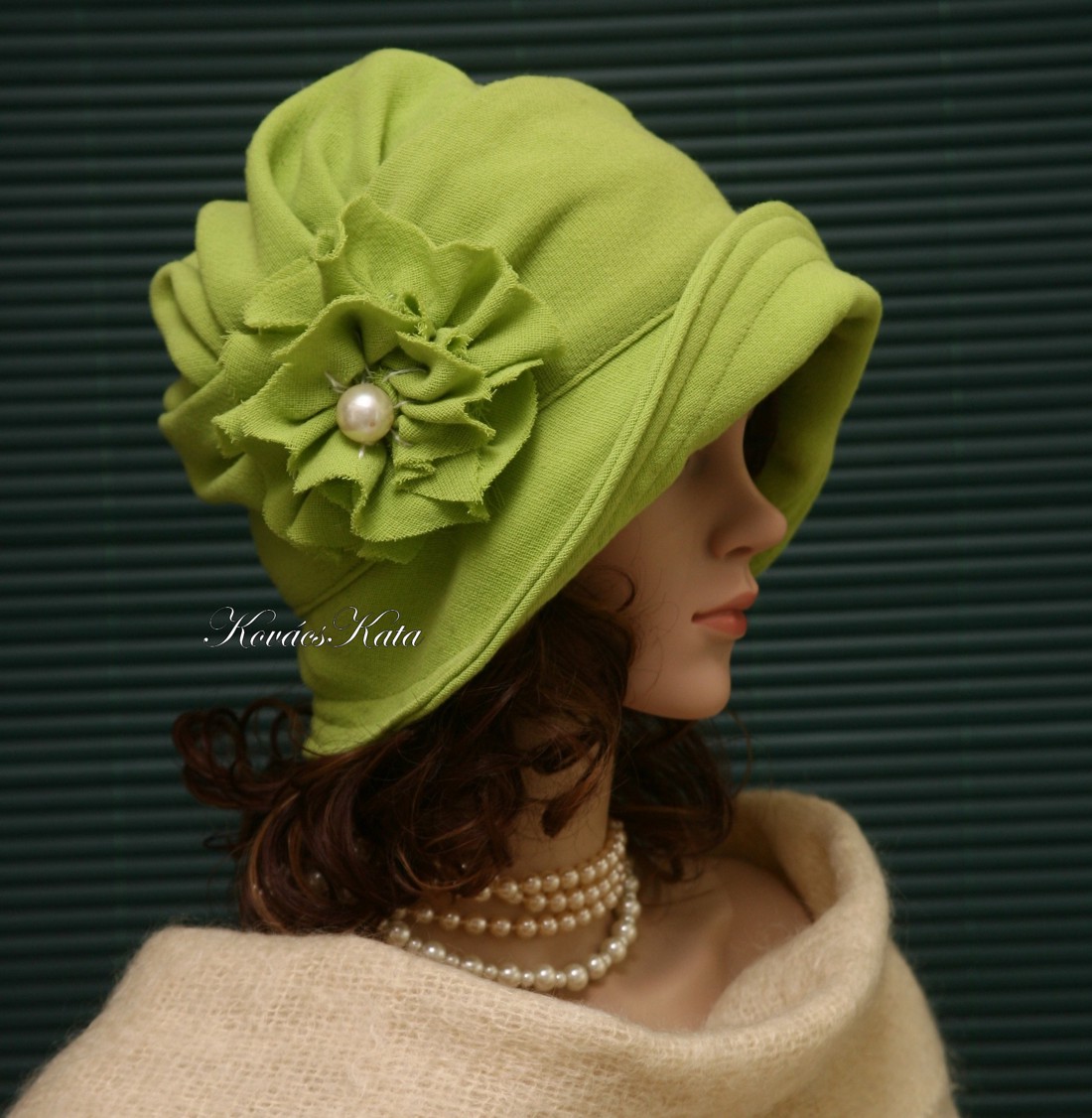 ERNA cloche - extravagáns flapper kalap - îmbrăcăminte și modă - eșarfe, pălării, fularuri - pălărie - Artynos.ro