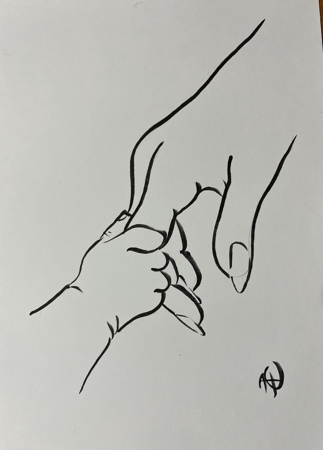 Desen de familie împreună - arte vizuale și accesorii  - grafică, ilustrație - alte desene - Artynos.ro