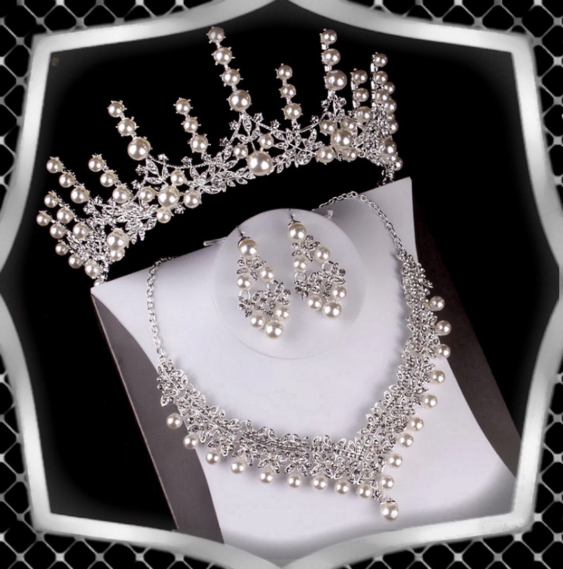Seturi de bijuterii: set de bijuterii pentru nuntă, mireasă, casual + diademă ES-SZT24-1 - accesorii nuntă - bijuterii mireasă - set bijuterii de mireasă - Artynos.ro Seturi de bijuterii: set de bijuterii pentru nuntă, mireasă, casual + diademă ES-SZT24-1 - accesorii nuntă - bijuterii mireasă - set bijuterii de mireasă - Artynos.ro