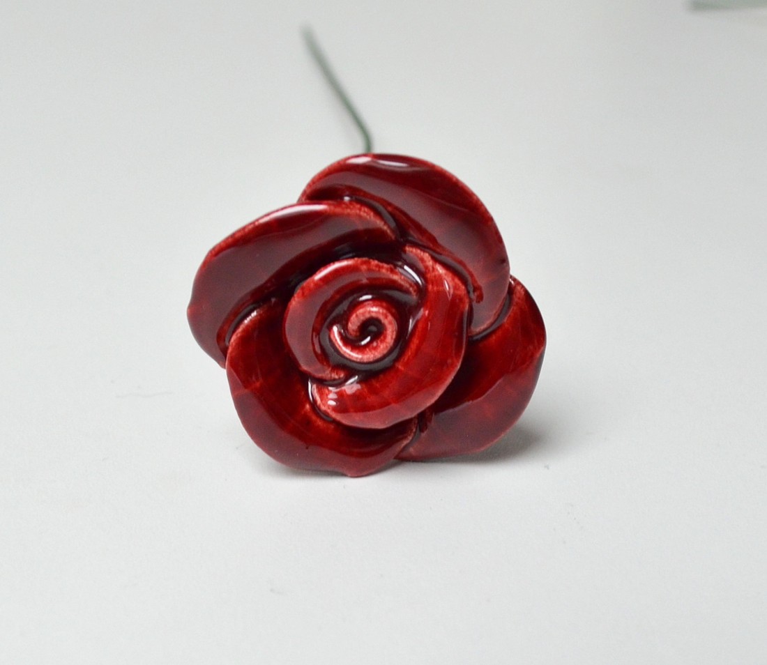 Buchet ceramic, trandafiri - casă & stil de viață - decorațiuni de casă - accesorii florale - buchete de flori - Artynos.ro