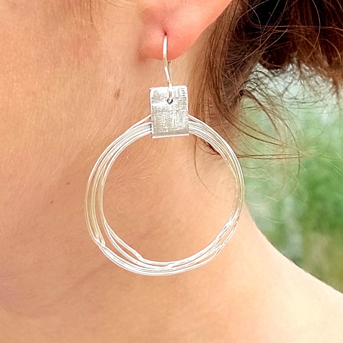 Cercei din aluminiu - bijuterii - cercei hoops - Artynos.ro Cercei din aluminiu - bijuterii - cercei hoops - Artynos.ro