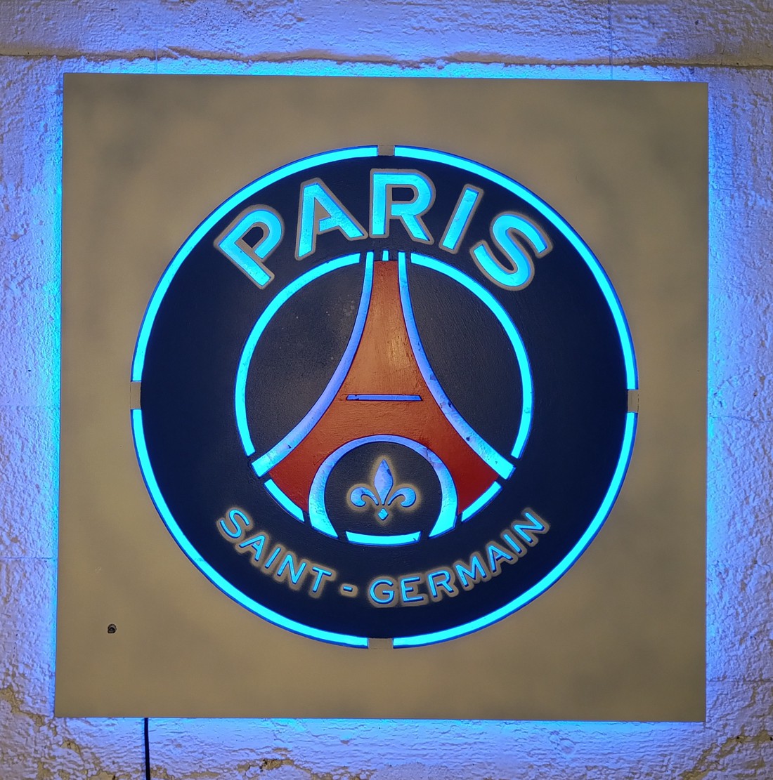 PSG, Paris Saint-Germain fani iluminat mural de perete. -  - Artynos.ro