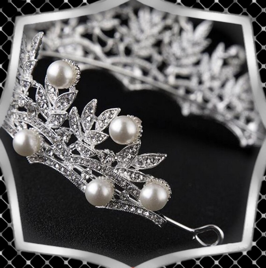 Bijuterii, podoabe de păr, catarame de păr: nuntă, mireasă, podoabe de păr casual ES-H-TI03 - accesorii nuntă - ornamente de păr de nuntă - coroană de cap mireasă - Artynos.ro
