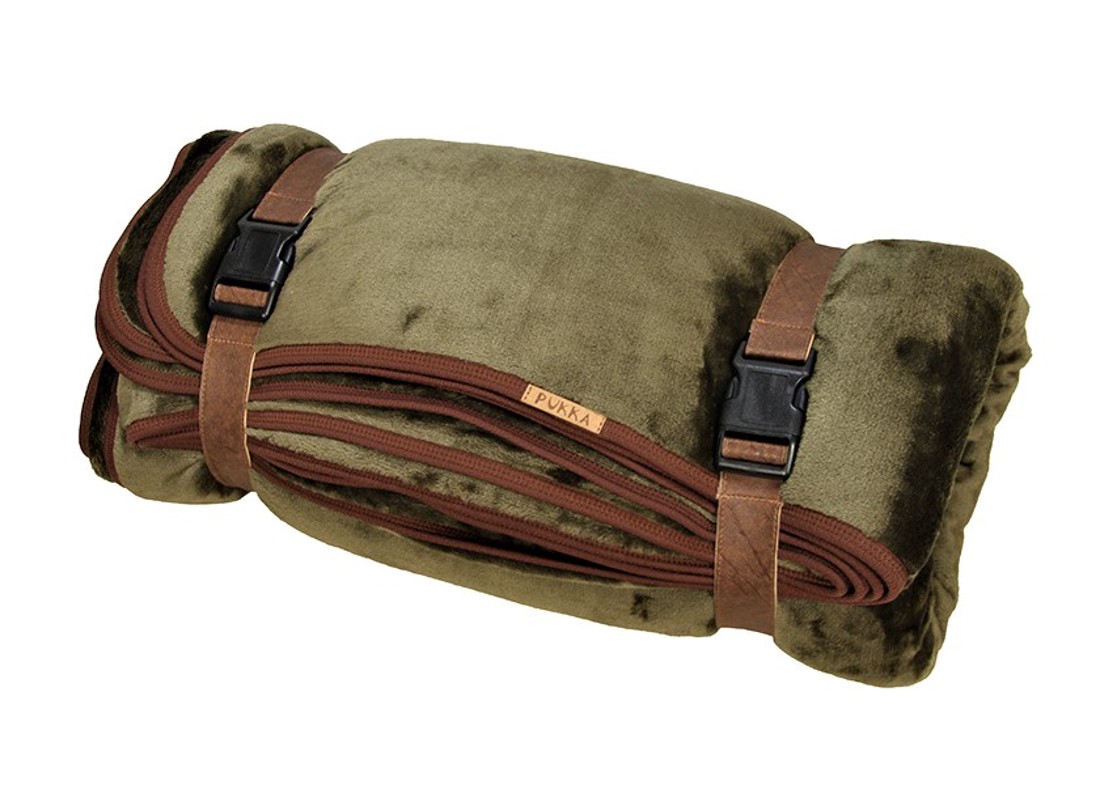 Hunter de pescuit dublu strat Flanel Fleece pătură cu purtător 145x200 - casă & stil de viață - textile de casă - pături - Artynos.ro