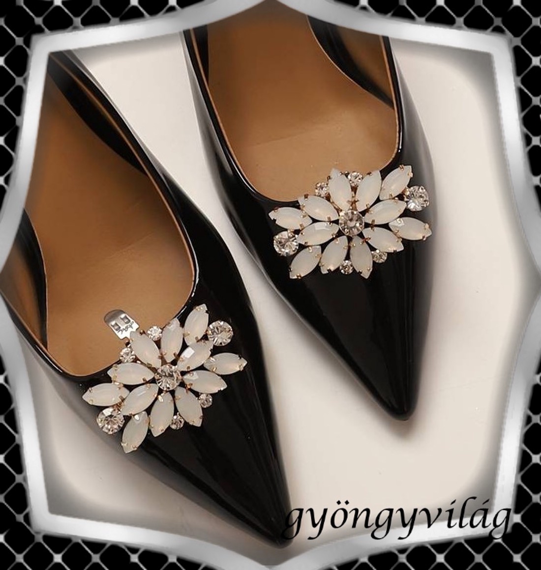 Nuntă, mireasă, decorațiuni casual pentru pantofi, clip pentru pantofi ES-CK44 alb opal - accesorii nuntă - pantofi de mireasă - Artynos.ro Nuntă, mireasă, decorațiuni casual pentru pantofi, clip pentru pantofi ES-CK44 alb opal - accesorii nuntă - pantofi de mireasă - Artynos.ro