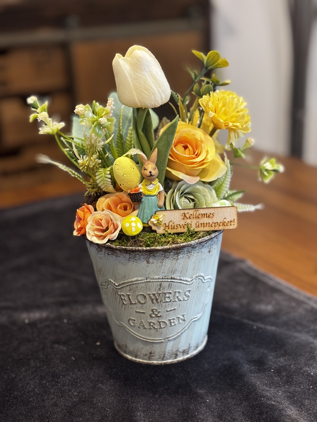 Decorațiuni de masă pentru Paște  - decor de sărbători - decorațiuni de paște - decor masă de paște - Artynos.ro