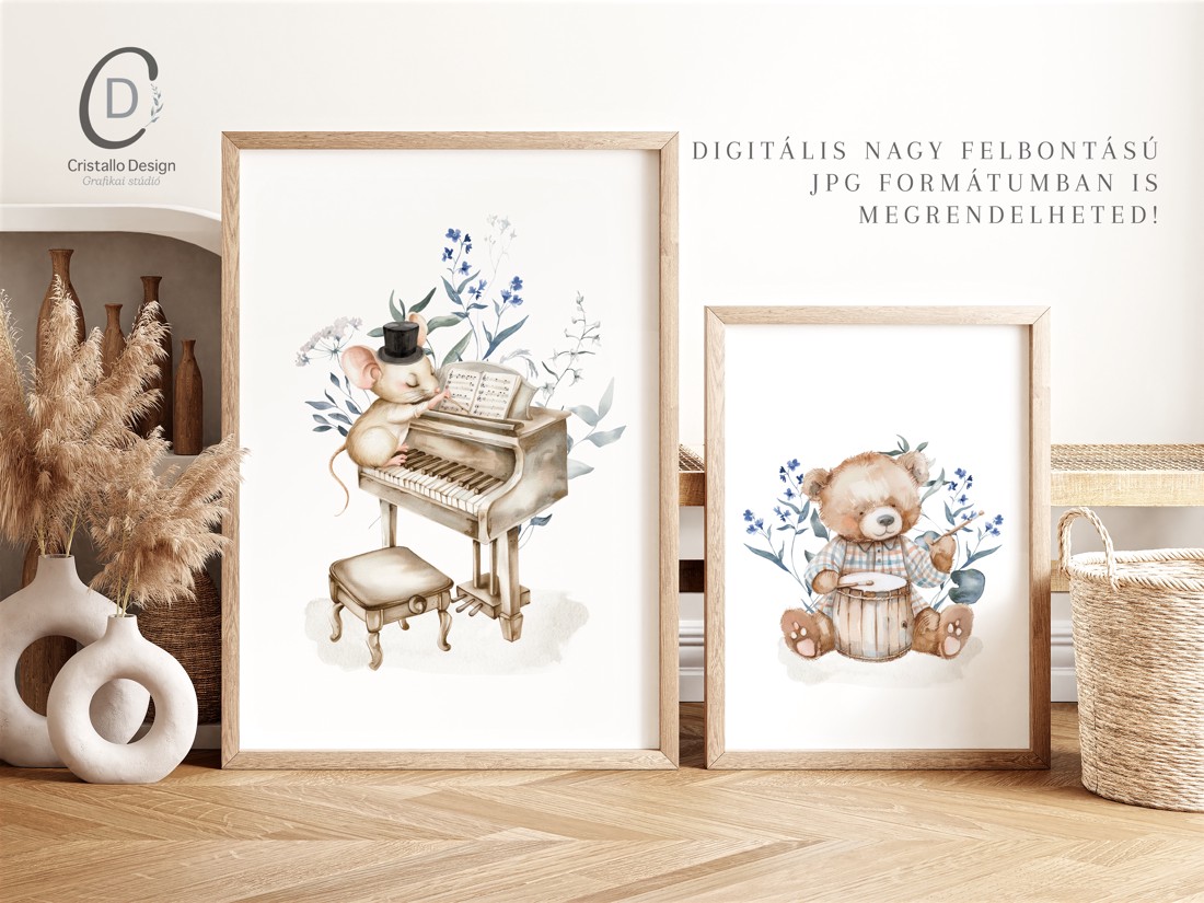 Animale muzicale din pădure, pepinieră, poster pentru grădiniță, artă de perete set de 3 - - Artynos.ro Animale muzicale din pădure, pepinieră, poster pentru grădiniță, artă de perete set de 3 - - Artynos.ro
