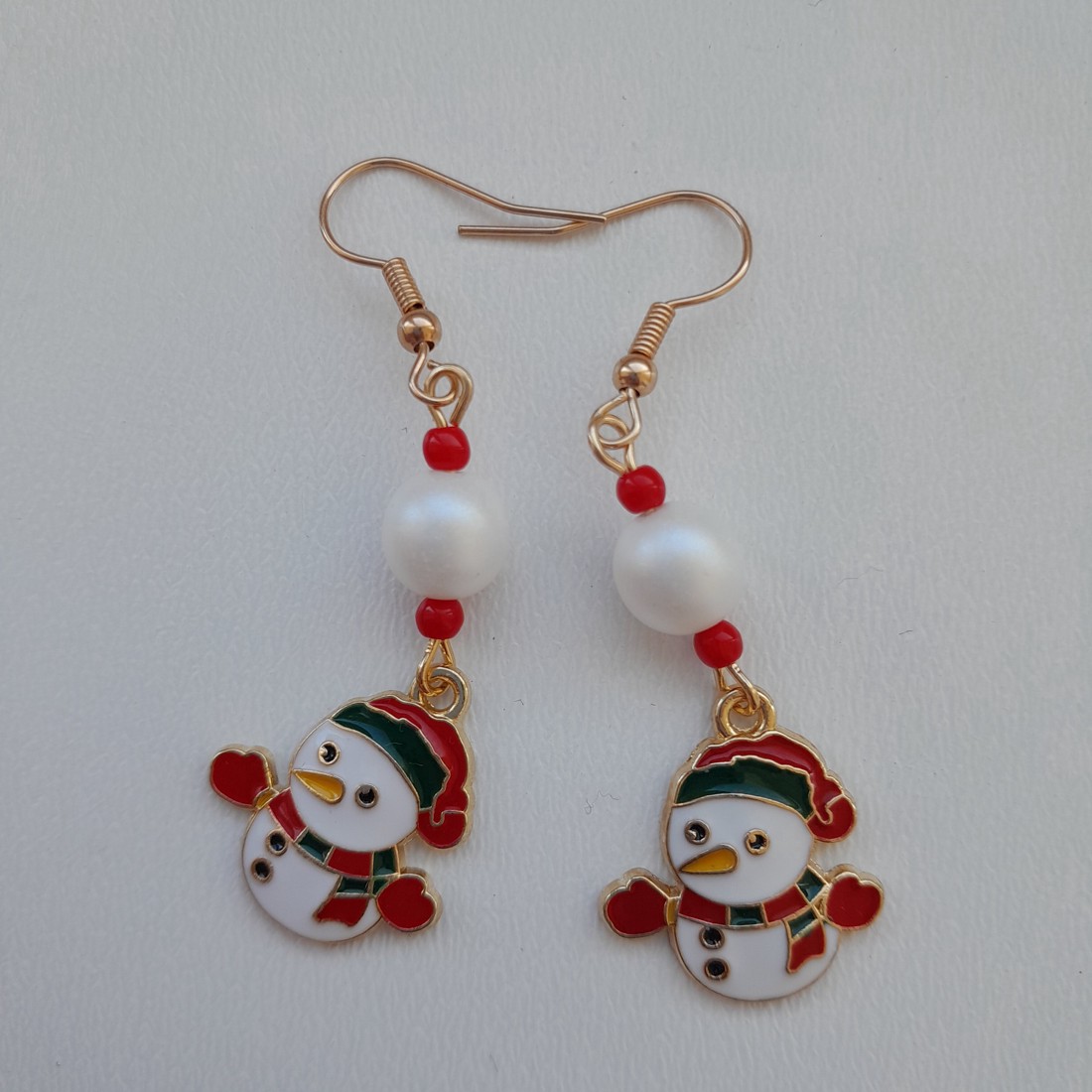 Cercei de Crăciun - om de zăpadă -  - Artynos.ro