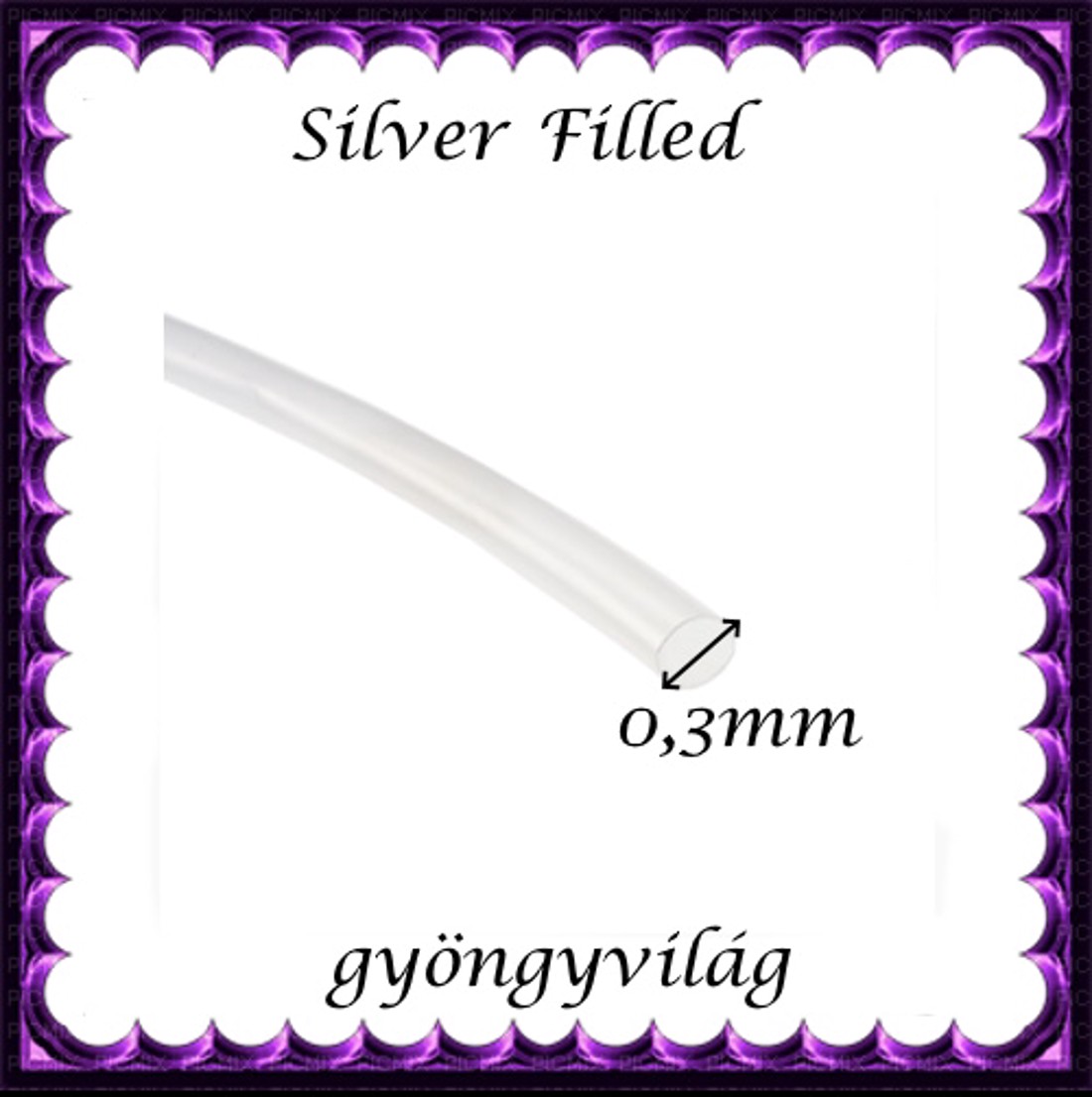 Accesorii pentru bijuterii din argint 925: sârmă SFH 0,3mm 1cm -  - Artynos.ro
