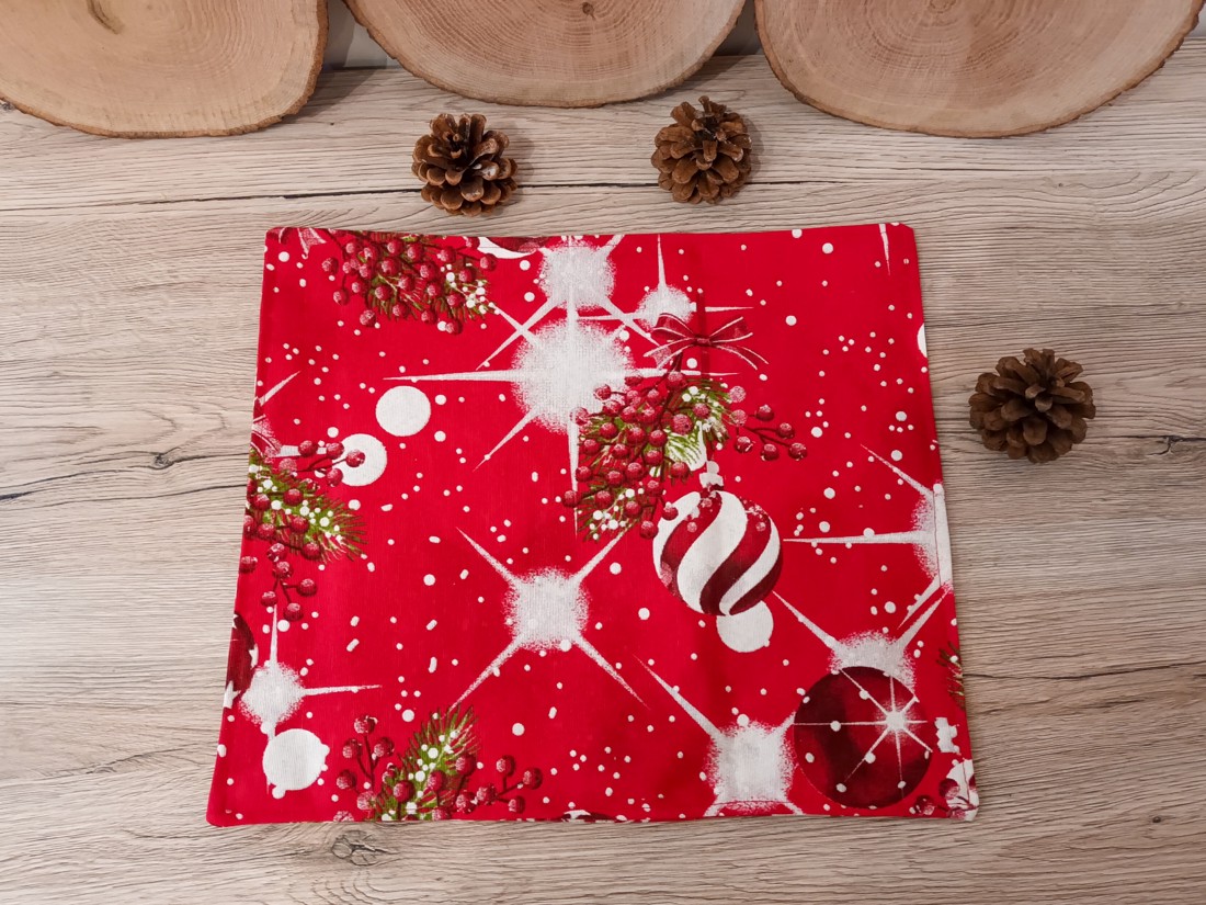 Plasă textilă de Crăciun - crăciun - decorațiuni de crăciun de casă - decor pentru masă de crăciun - Artynos.ro