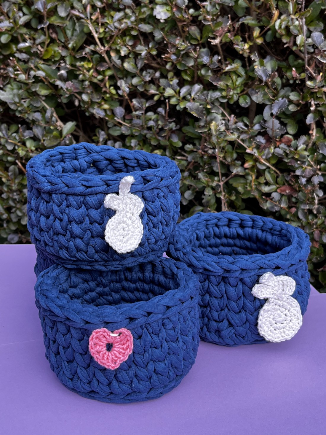 Coș de Paște croșetat - casă & stil de viață - materiale de depozitare și sortare - coșuri depozitare - Artynos.ro