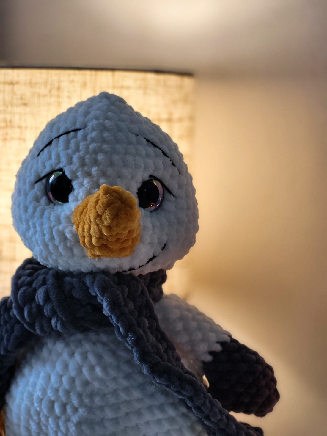 Om de zăpadă croșetat - jucării și echipamente pentru copii - plușuri - păpușă croșetată, păpușă de pluș - Artynos.ro