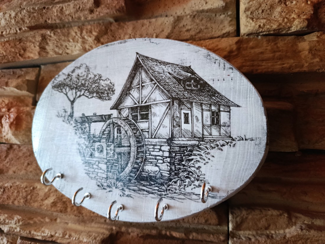Old moara de apă.Vintage stil din lemn de perete keyring - - Artynos.ro Old moara de apă.Vintage stil din lemn de perete keyring - - Artynos.ro