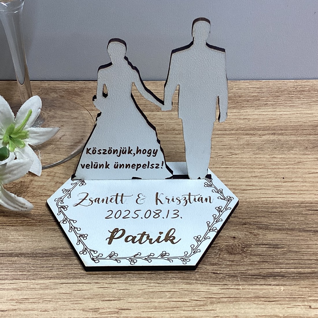 3D Planter-cadou de felicitare pentru nunta - accesorii nuntă - amintiri și cadouri de nuntă - favoruri de nuntă - Artynos.ro