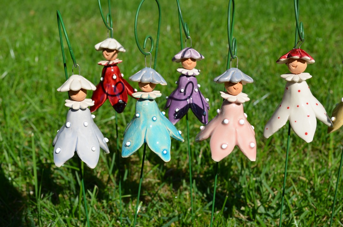 Zână din ceramică - casă & stil de viață - accesorii de grădină - decorațiuni de curte - Artynos.ro