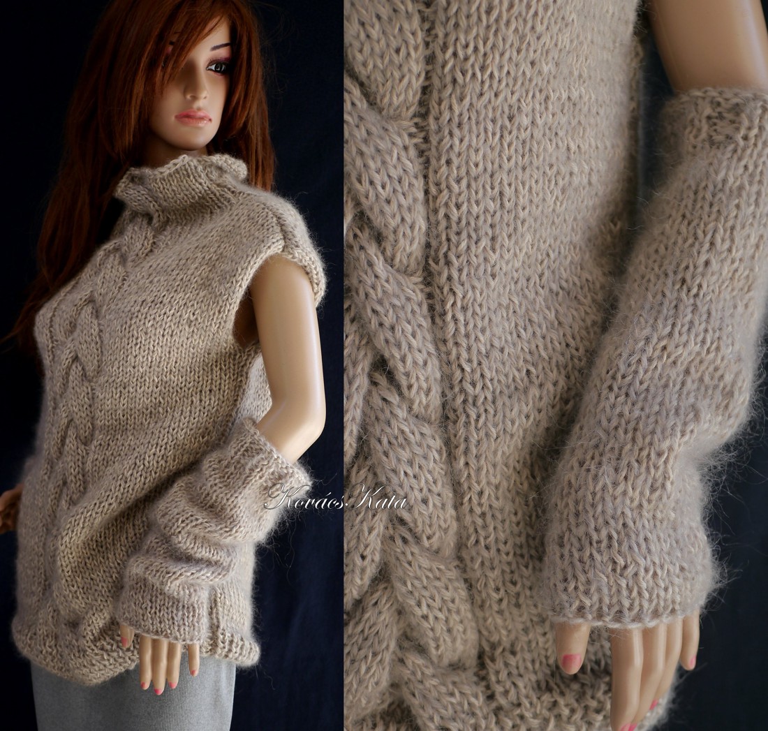 NESSY-SZETT - pulover de iarnă exclusiv tricotat manual cu tulpini de mănuși - îmbrăcăminte și modă - haine damă - hanorace, cardigane - Artynos.ro NESSY-SZETT - pulover de iarnă exclusiv tricotat manual cu tulpini de mănuși - îmbrăcăminte și modă - haine damă - hanorace, cardigane - Artynos.ro