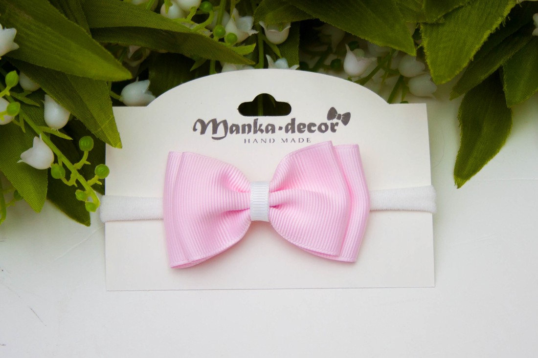 Bentiță elastică pentru păr - Roz deschis - accessorii și unelte - mercerie - fire, ață de croșetat - Artynos.ro