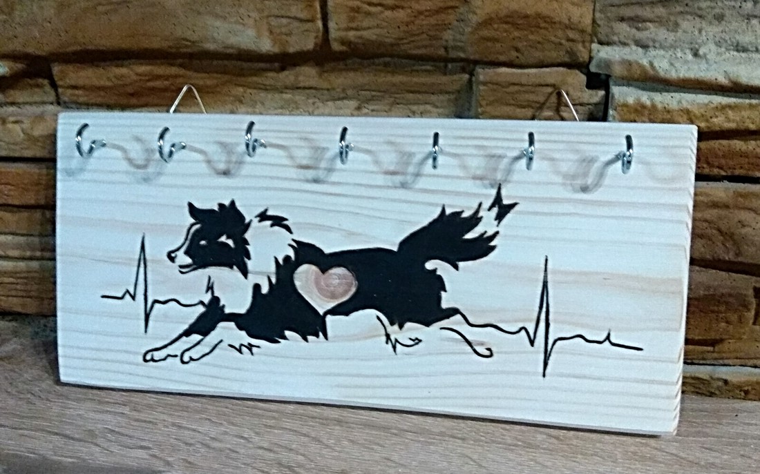 Collie de frontieră handcrafted breloc de perete - - Artynos.ro Collie de frontieră handcrafted breloc de perete - - Artynos.ro