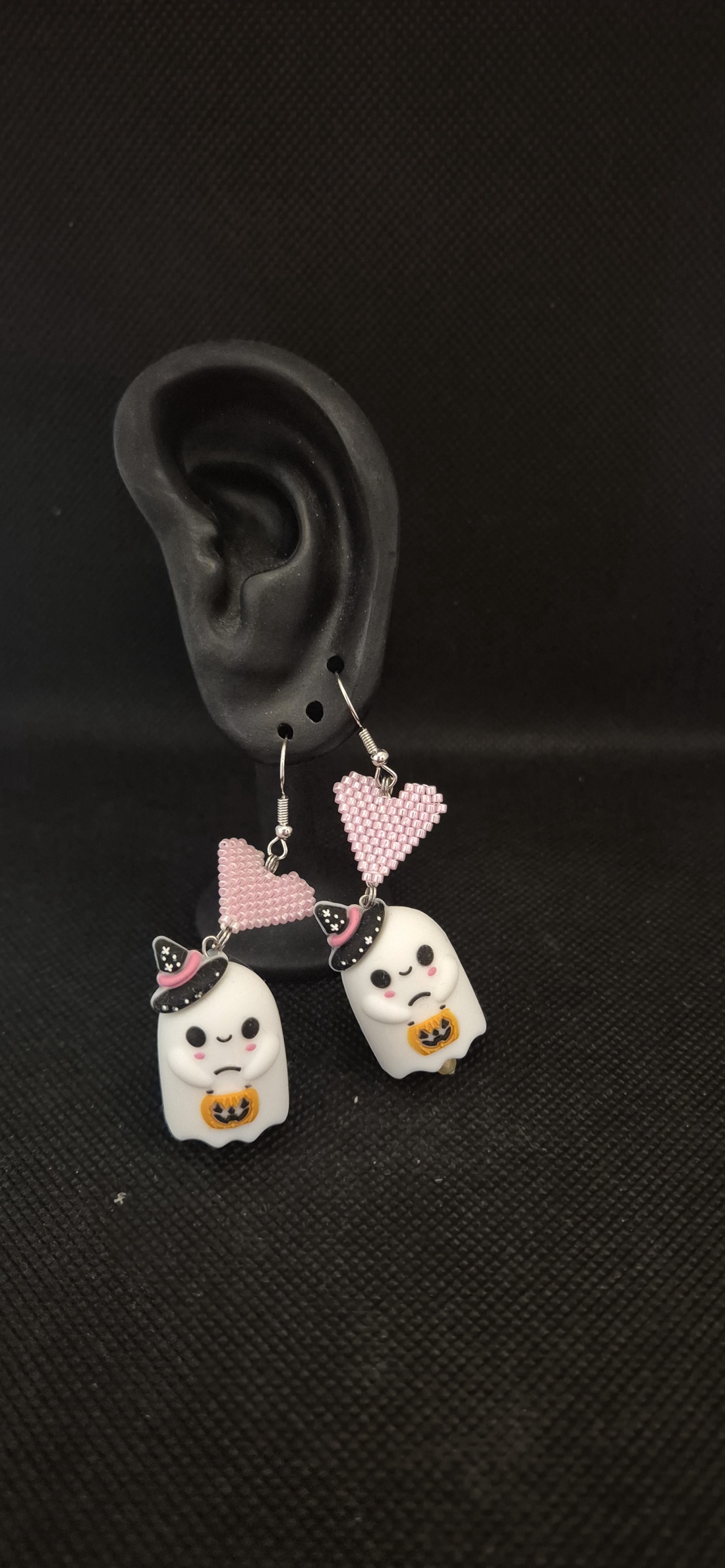 Cercei fantome - bijuterii - cercei - cercei din mărgele - Artynos.ro