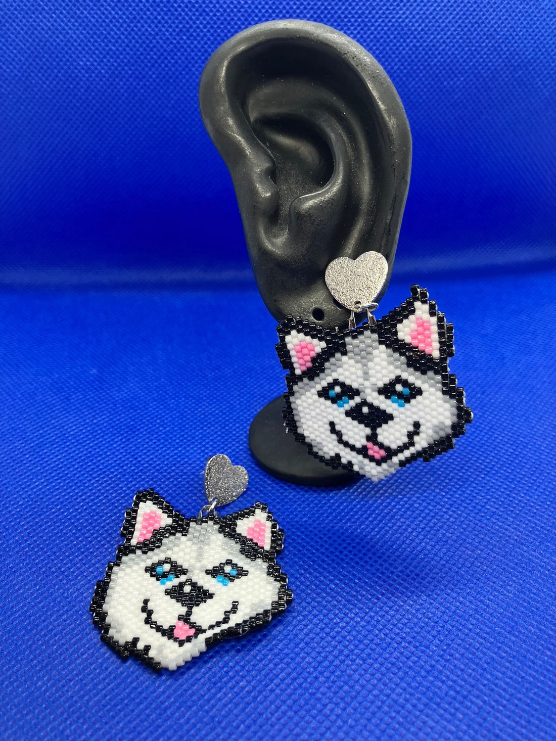 Cercei Husky - bijuterii - cercei - cercei cu figurine - Artynos.ro