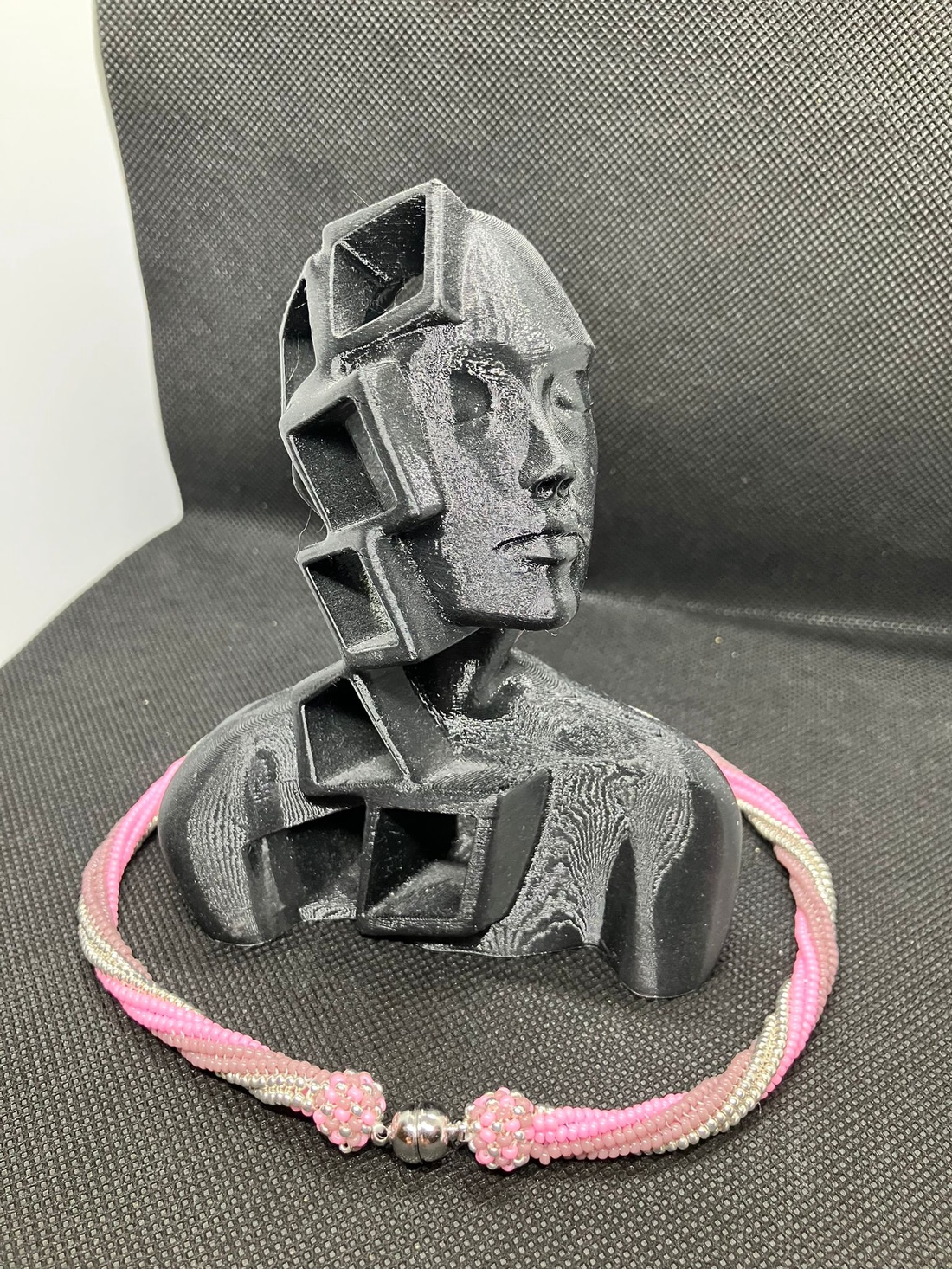 Colier Cotton Candy - bijuterii - coliere - coliere din mărgele - Artynos.ro