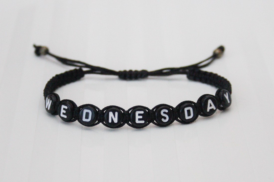 Brățară macramé împletită - Black Wednesday -  - Artynos.ro