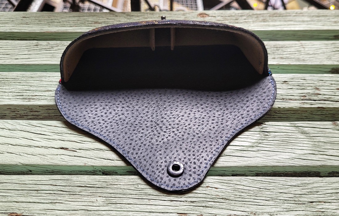 Vintage înflorit - piele ochelari caz - - Artynos.ro Vintage înflorit - piele ochelari caz - - Artynos.ro