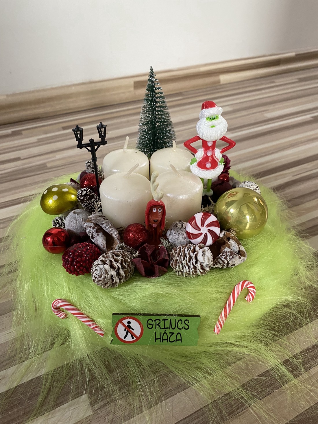 Grinch Crăciun masă de advent dis - - Artynos.ro Grinch Crăciun masă de advent dis - - Artynos.ro