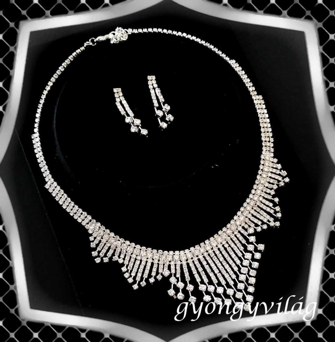 Nunta, mireasa, set de bijuterii casual, ES-SZÉ62e - accesorii nuntă - bijuterii mireasă - set bijuterii de mireasă - Artynos.ro