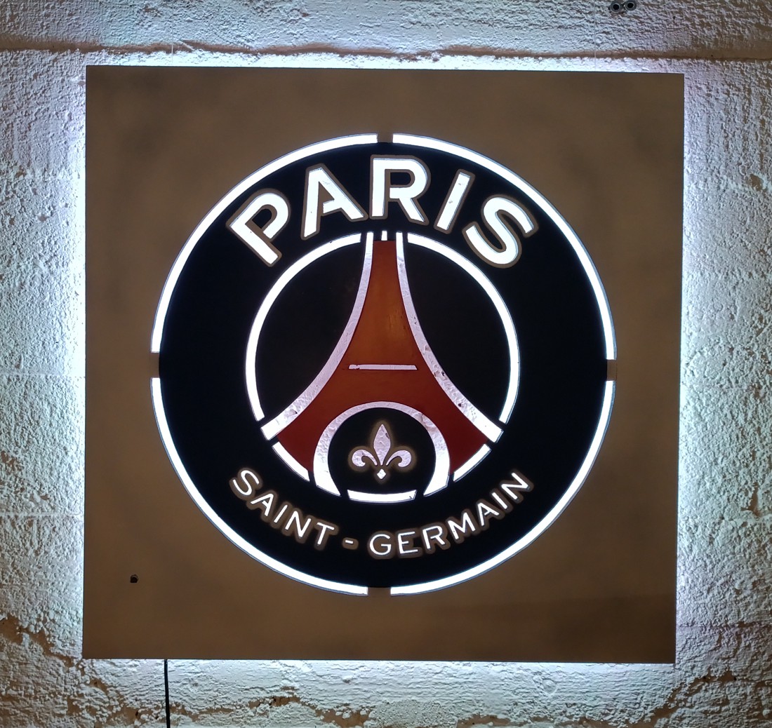 PSG, Paris Saint-Germain fani iluminat mural de perete. -  - Artynos.ro