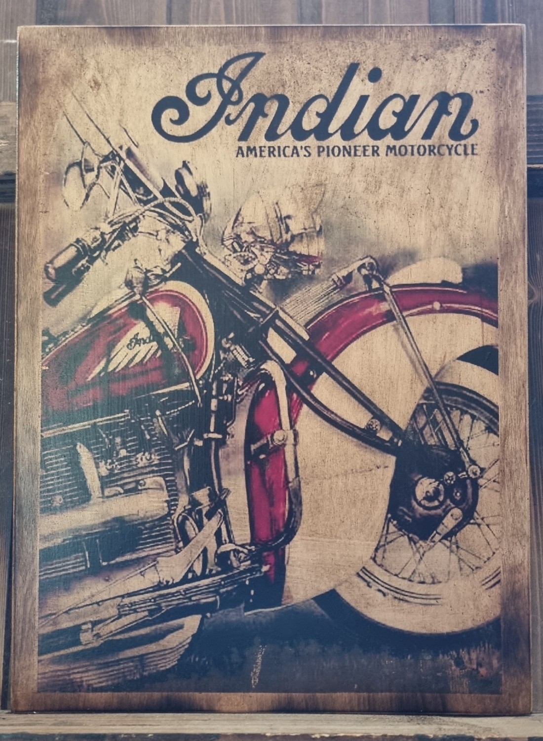 Harley Davidson imagine din lemn - casă & stil de viață - accesorii pentru decorat casa - picturi murale - artă de perete din lemn - Artynos.ro