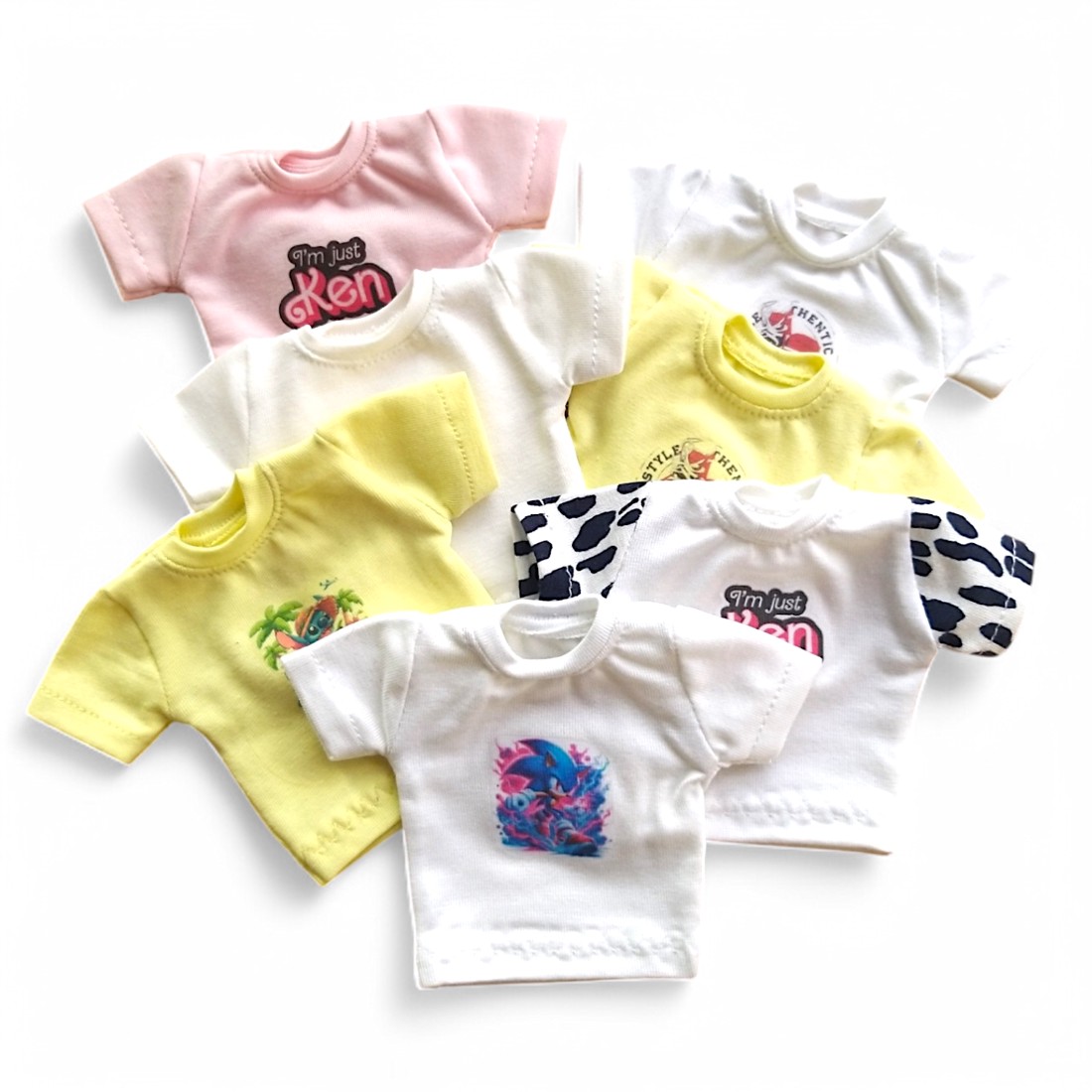 Tricou pentru băieți, tricou Ken, cu model de pantofi de sport � îmbrăcăminte pentru păpuși de tip Barbie (f007st) - jucării și echipamente pentru copii - jucării și accesorii pentru copii - haine de barbie - Artynos.ro