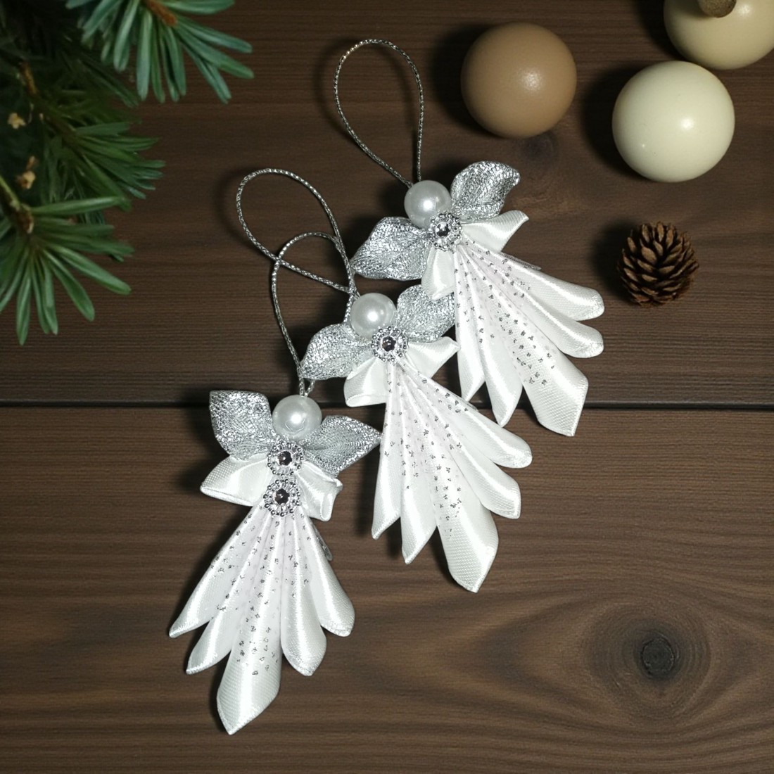 Înger roz - crăciun - decorațiuni de crăciun de casă - figurine pentru pomul de crăciun - Artynos.ro