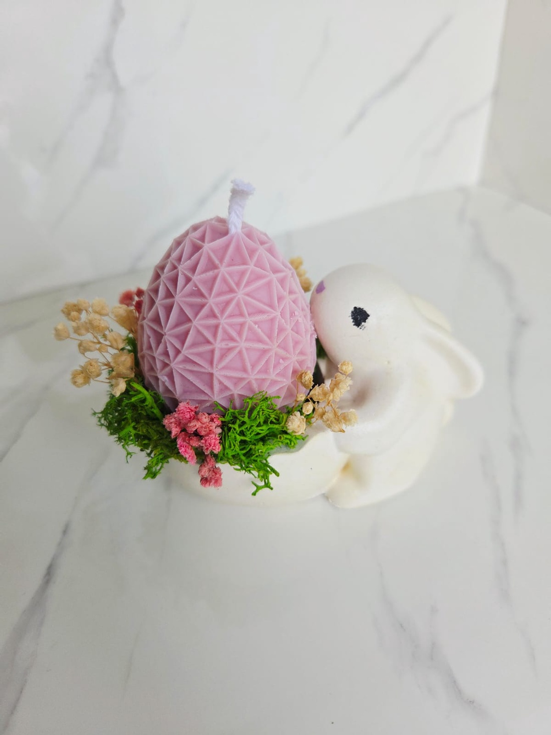 Decoratiune iepuras cu ou - casă & stil de viață - lumânări, parfumuri, arome - lumânări artizanale - Artynos.ro