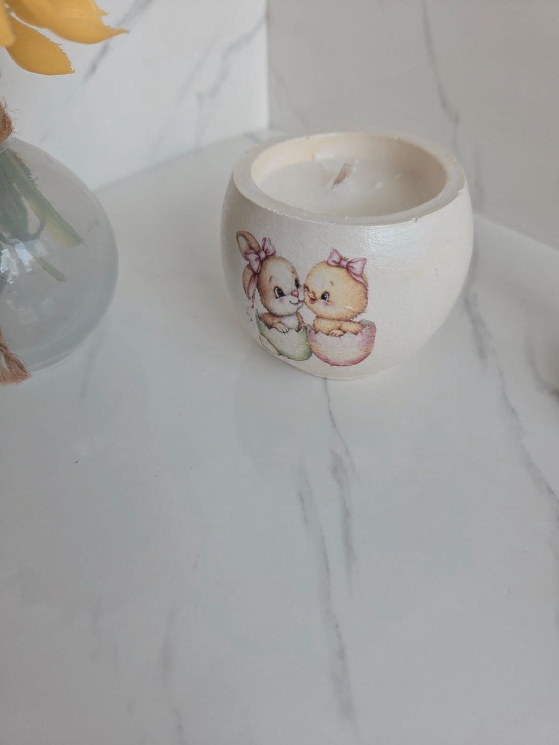 Lumanare  in recipient ou  - casă & stil de viață - lumânări, parfumuri, arome - lumânări artizanale - Artynos.ro